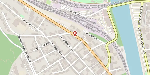 Karte der Umgebung von Koblenzer Straße 47, 55411 Bingen