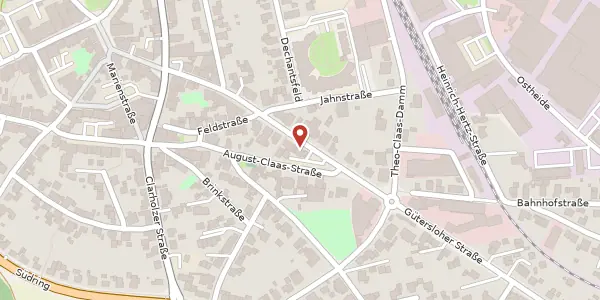 Karte der Umgebung von Gütersloher Str. 36, 33428 Harsewinkel