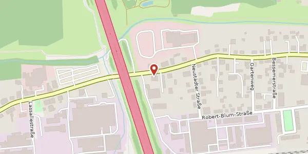 Karte der Umgebung von Zwickauer Straße 345, 09116 Chemnitz