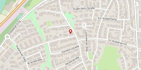 Karte der Umgebung von Stresemannstraße 3, 71522 Backnang