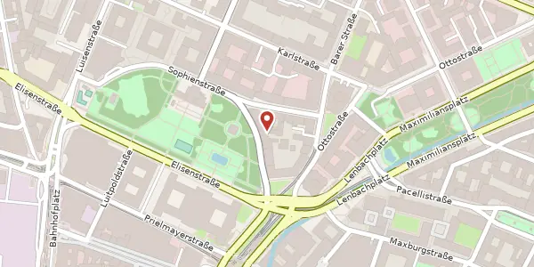 Karte der Umgebung von Sophienstr. 3, 80331 München