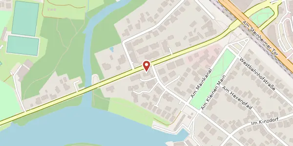Karte der Umgebung von Philippsruher Allee 13a, 63450 Hanau