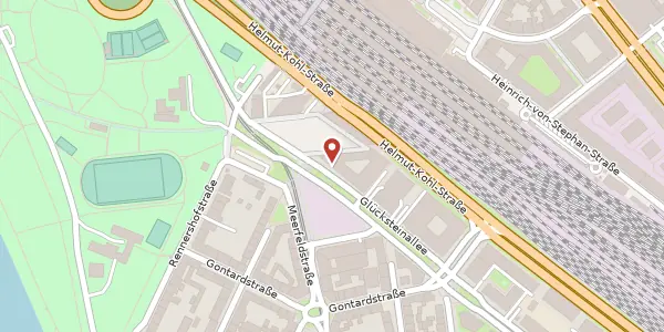Karte der Umgebung von Glücksteinallee 1, 68163 Mannheim