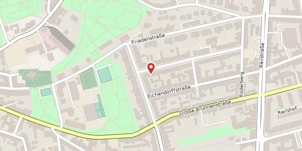 Karte der Umgebung von Körnerstraße 18, 06114 Halle (Saale)