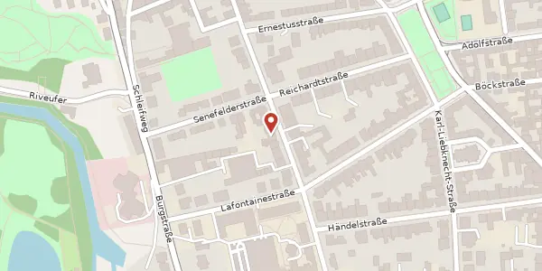 Karte der Umgebung von Advokatenweg 3b, 06114 Halle (Saale)