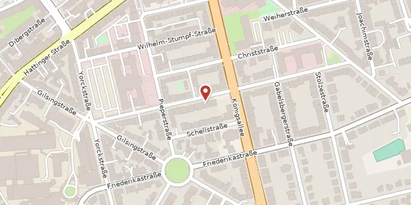 Karte der Umgebung von Hugo-Schultz-Str. 39, 44789 Bochum