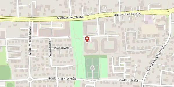 Karte der Umgebung von Kreuzotterweg 8, 06116 Halle (Saale)