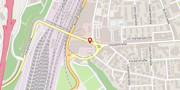 Karte der Umgebung von Hauptstraße 333, 79576 Weil am Rhein