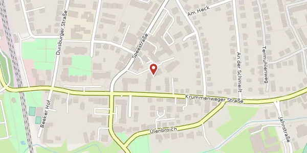 Karte der Umgebung von Krummenweger Str. 5, 40885 Ratingen