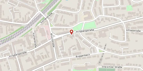 Karte der Umgebung von Hingbergstr. 156, 45470 Mülheim an der Ruhr