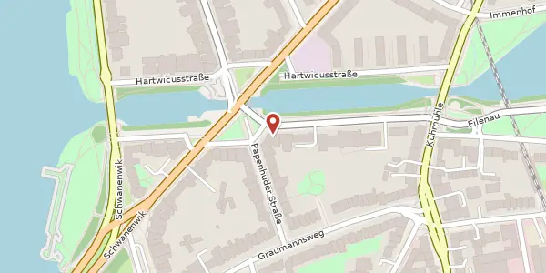 Karte der Umgebung von Armgartstraße 18, 22087 Hamburg