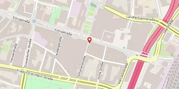 Karte der Umgebung von Tonhallenstr. 1, 47051 Duisburg