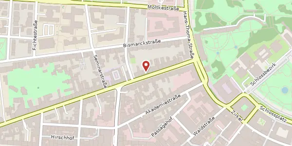 Karte der Umgebung von Stephanienstraße 18, 76133 Karlsruhe