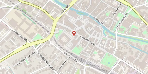Karte der Umgebung von Schloßplatz 8, 76275 Ettlingen