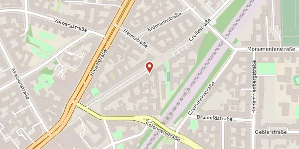 Karte der Umgebung von Crellestraße 14, 10827 Berlin