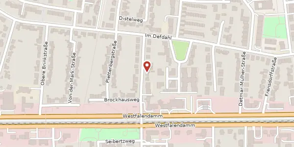 Karte der Umgebung von Lübkestr. 19, 44141 Dortmund