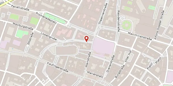 Karte der Umgebung von Schäfflerstr. 3, 80333 München