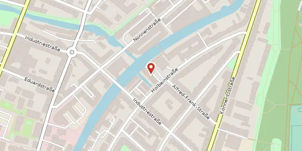 Karte der Umgebung von Holbeinstraße 20d, 04229 Leipzig