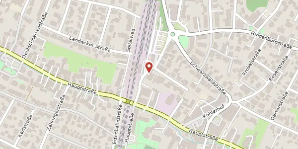 Karte der Umgebung von Bahnhofstraße 2, 79211 Denzlingen