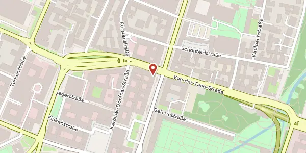 Karte der Umgebung von Ludwigstr. 11, 80539 München