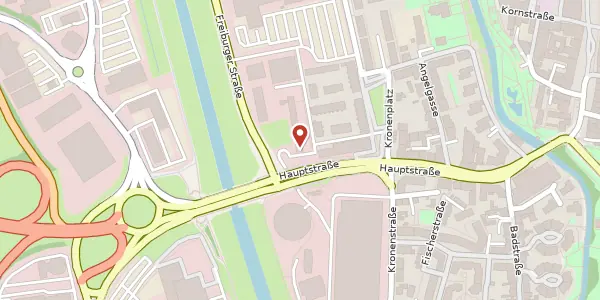 Karte der Umgebung von Hauptstraße 130, 77652 Offenburg