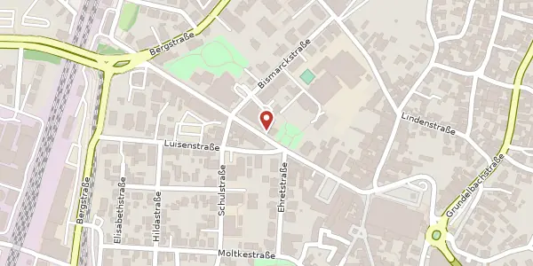 Karte der Umgebung von Bahnhofstraße 16, 69469 Weinheim