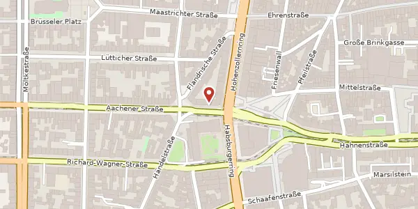 Karte der Umgebung von Aachener Str. 2, 50674 Köln