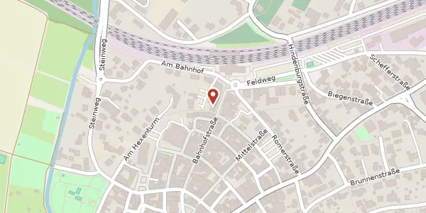Karte der Umgebung von Bahnhofstraße 15, 35274 Kirchhain
