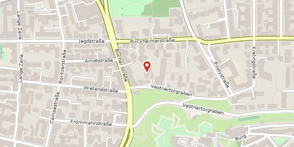 Karte der Umgebung von Vestnertorgraben 1a, 90408 Nürnberg