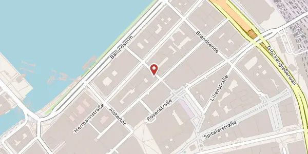 Karte der Umgebung von Gertrudenstraße 9, 20095 Hamburg
