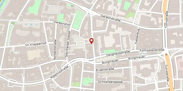 Karte der Umgebung von Gregorius-Maurus-Straße 11-17, 50670 Köln