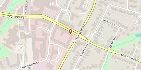 Karte der Umgebung von Rathausallee 3, 22846 Norderstedt