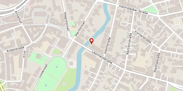 Karte der Umgebung von Leonhardstraße 2, 38102 Braunschweig
