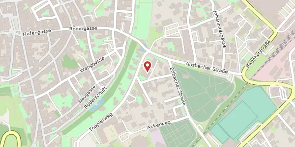 Karte der Umgebung von Topplerweg 1, 91541 Rothenburg o.d.T.