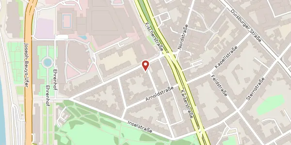 Karte der Umgebung von Freiligrathstr. 34, 40479 Düsseldorf