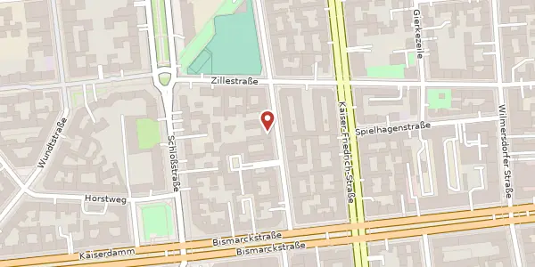 Karte der Umgebung von Fritschestraße 25, 10585 Berlin