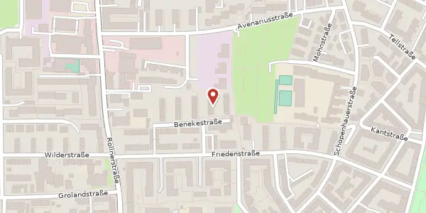 Karte der Umgebung von Benekestraße 36, 90409 Nürnberg