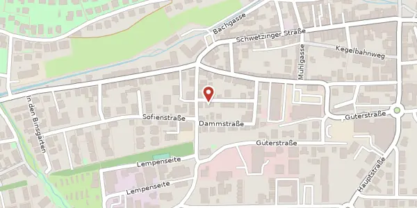 Karte der Umgebung von Sedanstraße 15, 69168 Wiesloch