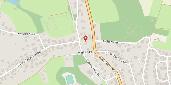 Karte der Umgebung von Welschhuferstraße 19, 01728 Bannewitz