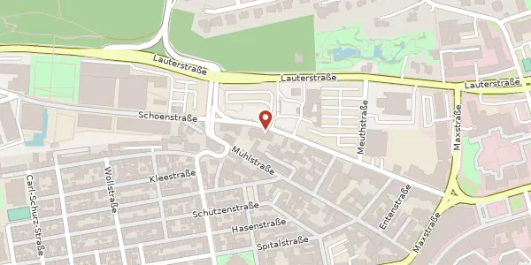 Karte der Umgebung von Burgstraße 39, 67659 Kaiserslautern