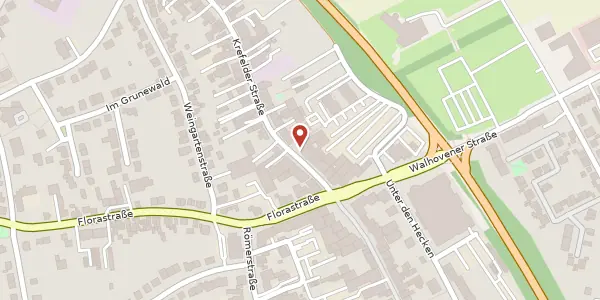 Karte der Umgebung von Krefelder Str. 17, 41539 Dormagen
