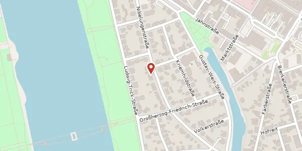 Karte der Umgebung von Nibelungenstraße 20, 77694 Kehl