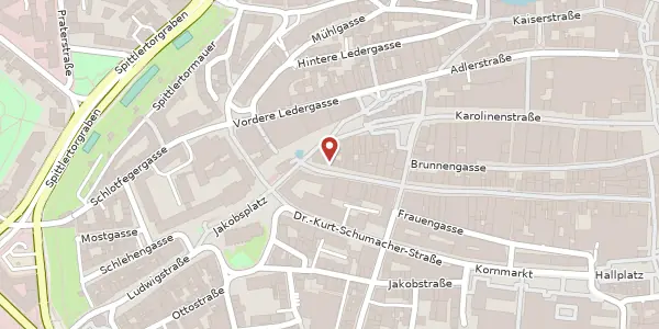 Karte der Umgebung von Breite Gasse 94, 90402 Nürnberg