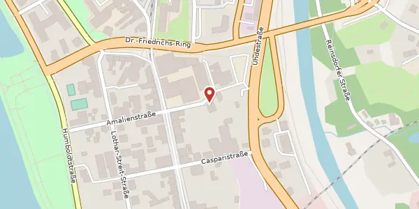 Karte der Umgebung von Amalienstraße 1 a, 08056 Zwickau
