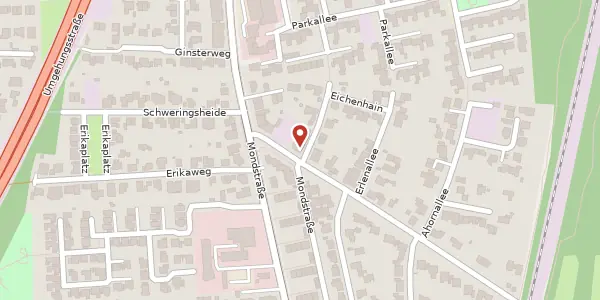 Karte der Umgebung von Akazienallee 1 a, 48155 Münster