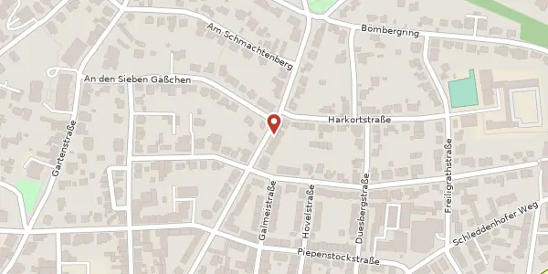 Karte der Umgebung von Hindenburgstr. 36, 58636 Iserlohn