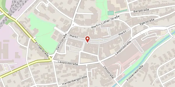 Karte der Umgebung von Markt 20/22, 95615 Marktredwitz