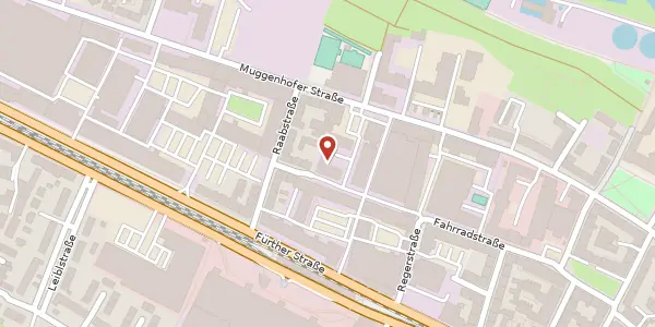 Karte der Umgebung von Fürther Str. 220, 90429 Nürnberg
