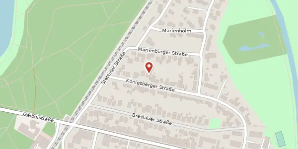 Karte der Umgebung von Königsberger Straße 40, 23611 Bad Schwartau