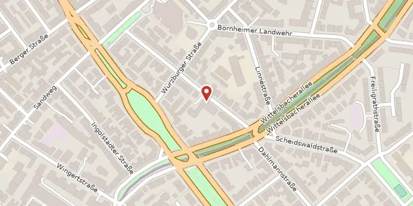 Karte der Umgebung von Scheidswaldstr. 34, 60385 Frankfurt